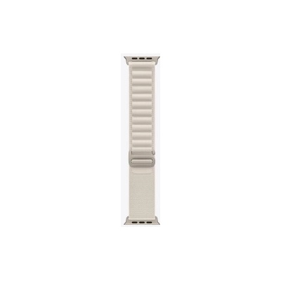 Apple Watch 49mm Band: Starlight Alpine Loop - Small (mqe53zm/a)