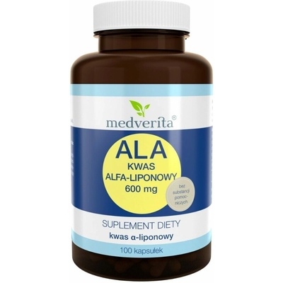 Medverita Kyselina alfa-lipoová ALA 600 mg 100 kapsúl