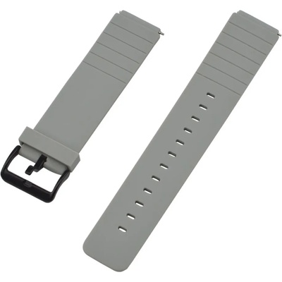 Xmart Силиконова каишка Xmart - Watch Band, 18 mm, сива (15018)