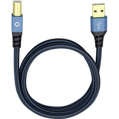 Oehlbach 9345 USB 2.0 USB-A zástrčka, USB-B zástrčka 7,5m modrý