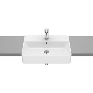 Roca Мивка за баня A3270YG000, Roca, полувграждане, порцелан, бял, 55x42x16см (A3270YG000)