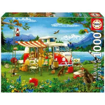 Educa Пъзел, Educa, Къмпинг ваканция, 1000 части (EDU19922)