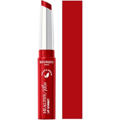 Bourjois Healthy Mix Clean Lip Sorbet veganská hydratační rtěnka 01 Sundae Cherry Sunday 7,4 g