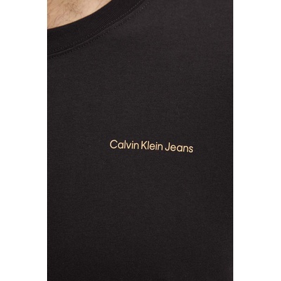 Calvin Klein Jeans Памучна тениска Calvin Klein Jeans в черно с принт J30J325679 (J30J325679)