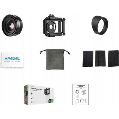 Apexel APL-ZM100 Makro zoom objektiv 10-20x pro telefon