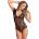 Leg Avenue Floral Lace Backless Teddy Black Leg Avenue