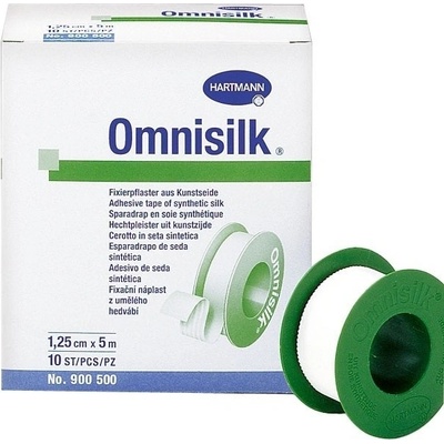 Hartmann Omnisilk cívková náplast z bílého hedvábí Rozměr: 2,5 cm x 5 m