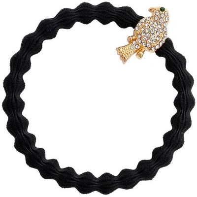 By Eloise London Bling Charms Gold Diamanté Bird гривна / ластик за коса цвят черен