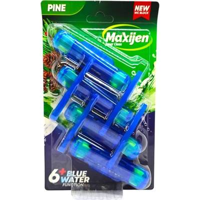 Maxijen ароматизатор за тоалетна чиния, Синя вода, 4 броя, Бор