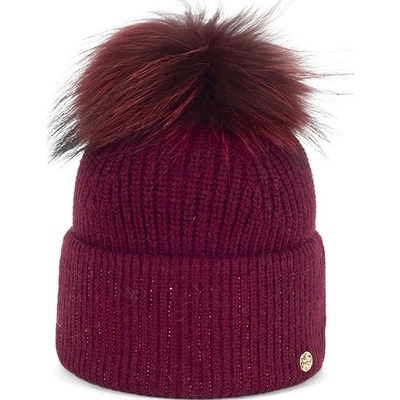 Granadilla Doutey Fur beanie bordeaux