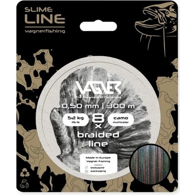 Vagner Šňůra Braided Line Camo Multicolor 300m 0,50mm