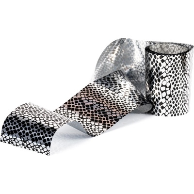 Transfer fólia na nechty silver snake 15 8 100 cm