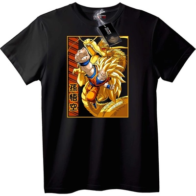 NOONEBRAND Тениска Goku & Shenron - 2XL, Black