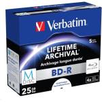 Verbatim MDisc BD-R(5-pack)Jewel/4x/25GB (43823)