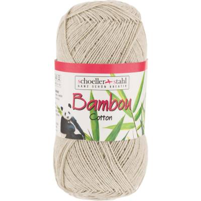 Schoeller+Stahl BAMBOU COTTON - 40% viskóza, 30% bavlna, 30% polyakryl - Ručně pletací příze Barva: 05- Leinen