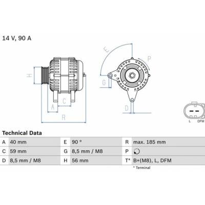 BOSCH Generátor 0986042700