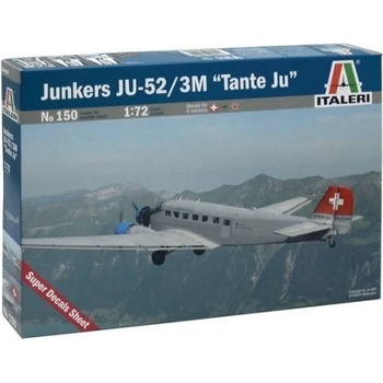 Italeri Italeri: Модел самолет Junkers JU-52 3/m TAN, мащаб 1: 72 (0150s)