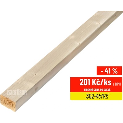 KVH hranoly NSi Smrk, délka 5000 - 40x60x5000 – Sleviste.cz
