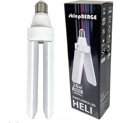 BERGE Žárovka HELI LED - E27 - 26W - neutrální bílá