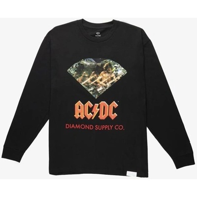 Diamond triko AC/DC Diamond Long Sleeve Black BLK