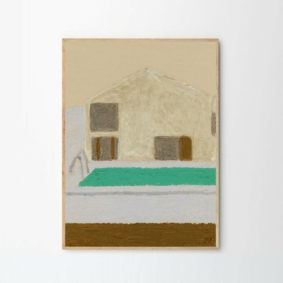 Moikka Plagát Hotel Swimming Pool by Isabelle Vandeplassche 40x50