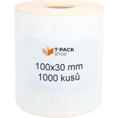 T-Pack ETE10003001 100x30 mm bilé, 1000ks