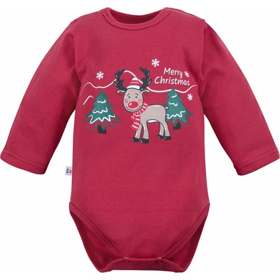 Eevi Body s dlhým rukávom HI REINDEER bordová