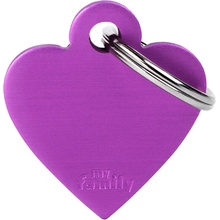 My Family gravírovateľný prívesok Small Heart Aluminum 2,8 x 2,5 cm