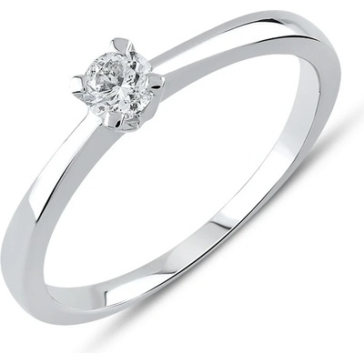 Lillian Vassago Zásnubní diamantový prsten z bílého zlata LLV59 DR012W