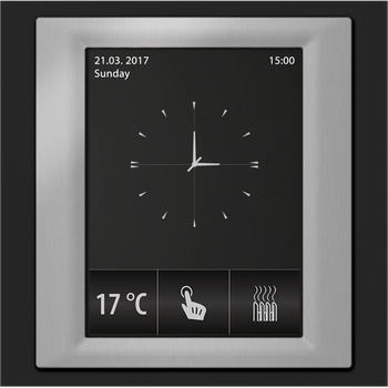 ELKO EP RF Touch-W Сензорно устройство за управление Черна(пластмаса) Сив-металик Слонова кост (RFTW-ABL-BMG-CIV)