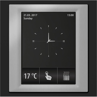 ELKO EP RF Touch-W Сензорно устройство за управление Черна(пластмаса) Сив-металик Слонова кост (RFTW-ABL-BMG-CIV)