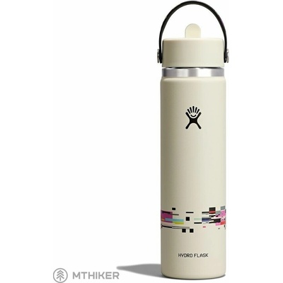 Hydro Flask Wide Flex Straw Cap termoska 710 ml glitch white