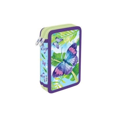 Spree Несесер двоен пълен Butterfly 20x13 см
