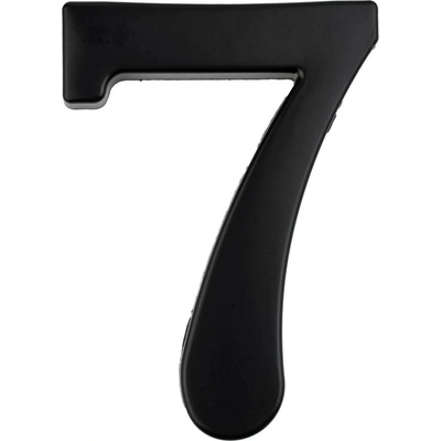 COBRA Domové číslo 7 nerez, čierna, 10 cm