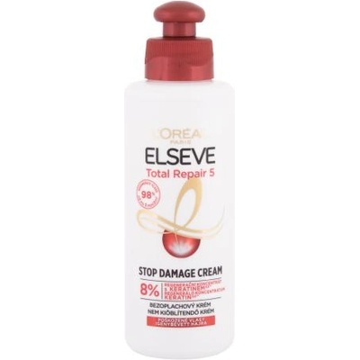 L'Oréal Elseve Total Repair 5 Stop Damage Cream крем без изплакване за увредена коса 200 ml за жени