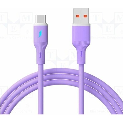Akyga AK-USB-65 USB 2.0 USB A vidlice USB C vidlice niklovaný 1m