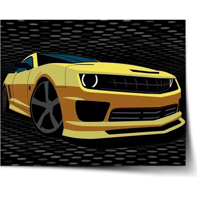 Sablio Plagát Chevrolet Camaro Bodky - 90x60 cm