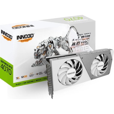 Inno3D GeForce RTX 4070 Twin X2 12G GDDR6 OC White (N40702-126XX-185252W)