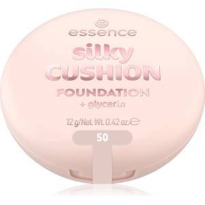 essence silky CUSHION FOUNDATION фон дьо тен в гъба със средно покритие цвят 50 12 гр
