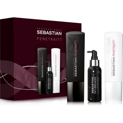 Sebastian Professional Penetraitt šampón pre poškodené, chemicky ošetrené vlasy 250 ml + kondicionér pre poškodené, chemicky ošetrené vlasy 250 ml + multifunkčný sprej pre zdravé a krásne vlasy 100 ml
