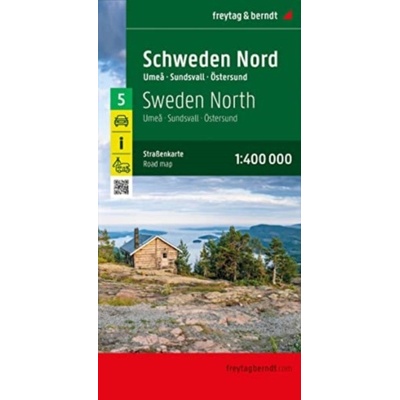 Sweden north, road map 1:400,000