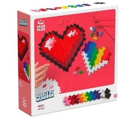 Plus Plus PLUS-PLUS BY NUMBER SERCE- 250 dielov