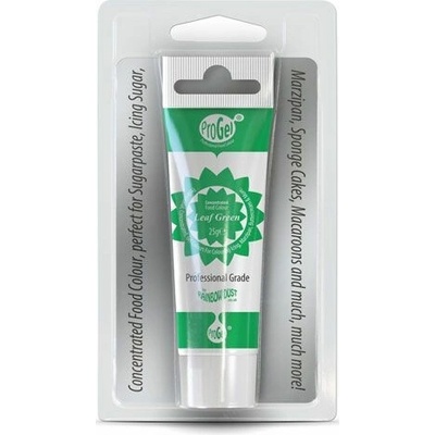 CakeSupplies Profesionálna jedlá gélová farba v tube Leaf Green Tmavá zelená 25 g