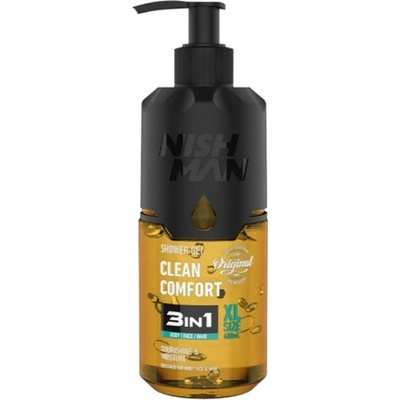 Nishman Clean Comfort 3in1 sprchový gel 480 ml