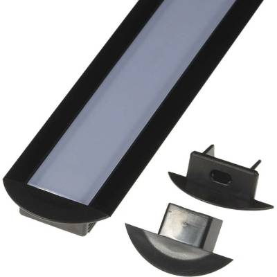 T-LED Koncovka profilu V5C černý Varianta: Koncovka profilu V5C černý