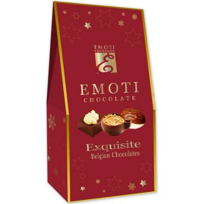 Emoti de chocolat Emoti Vánoční belgické pralinky Exquisite 48 g