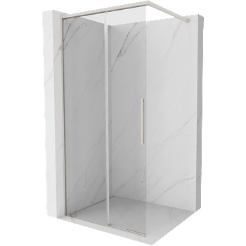 Mexen Rox Душ параван Walk-in 100 x 200 см, прозрачен 8 мм, четкан никел - 8C2-100-003-97-00 (8C2-100-003-97-00)