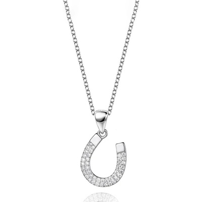 Grace Silver Jewellery Stříbrný podkova pro štěstí NH-131/40+5 Stříbrná