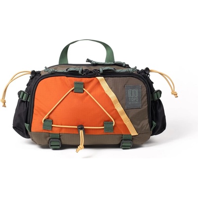 Topo Designs Чанта за кръст Topo designs Mountain Hydro Hip Pack Hip bag - Woodland / Terracotta - размер 4 l (510-5454-0811)