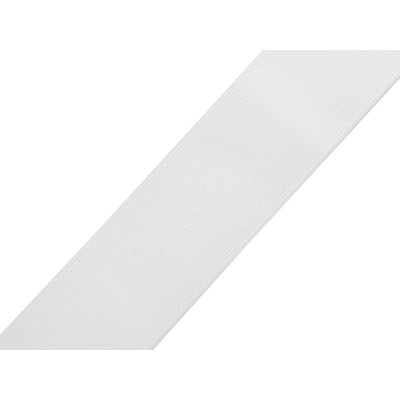 Pruženka měkká tkaná šíře 35 mm Varianta: 1 bílá, Balení: 1 m – Zboží Dáma
